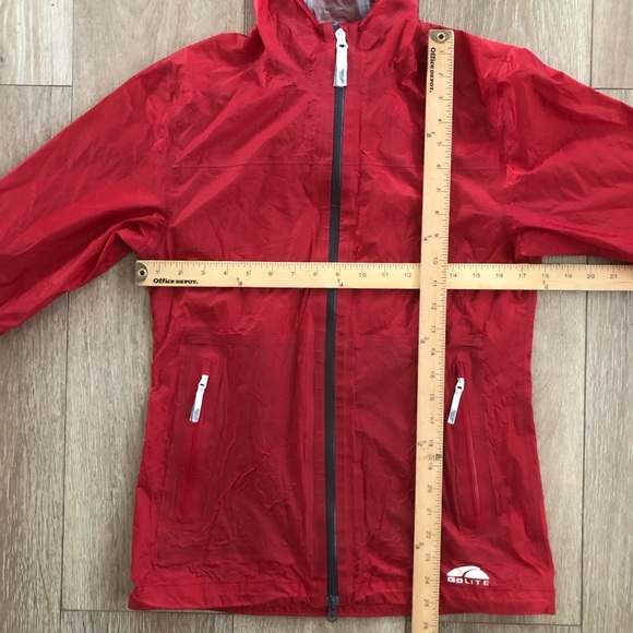 Golite Trinity 3-Layer Liteshell Jacket size Small Waterproof Breathable Red - Picture 8 of 8